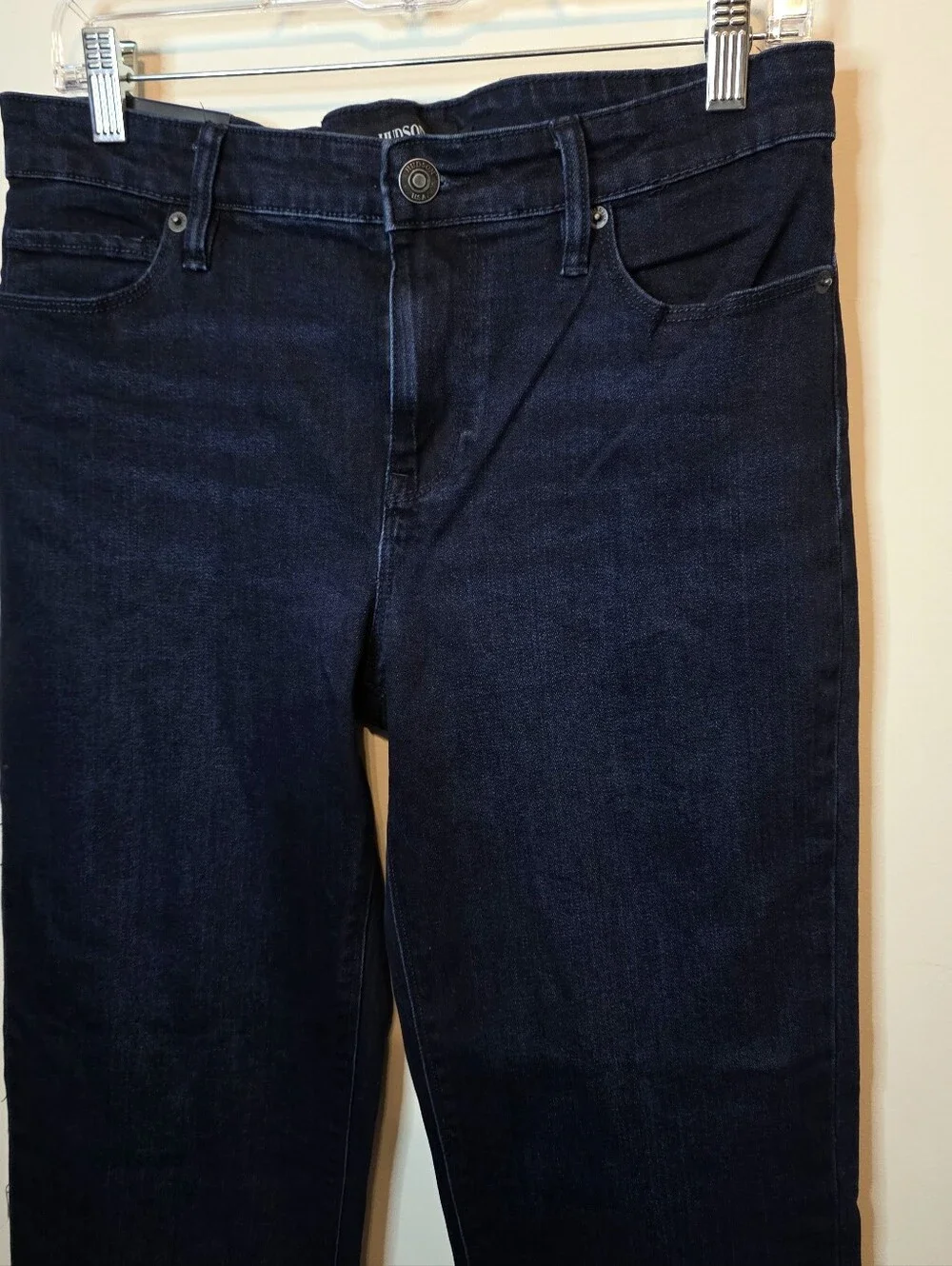Hudson Jeans High Rise Straight Leg Dark Wash Stretch New With Tags  Size 10